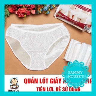 Quần lót giấy chất liệu mỏng nhẹ, Quần lót giấy Hiền Trang size đại cotton tiện lợi cho mẹ sau sinh