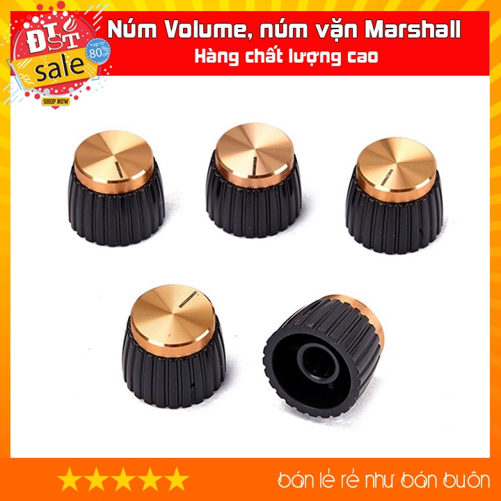 Núm Volume, núm vặn Marshall tim đồng vàng