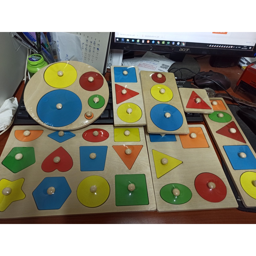 Bộ Giáo Cụ Montessori Cho Trẻ 0 - 3 Tuổi Bản Quốc Tế Bằng Gỗ