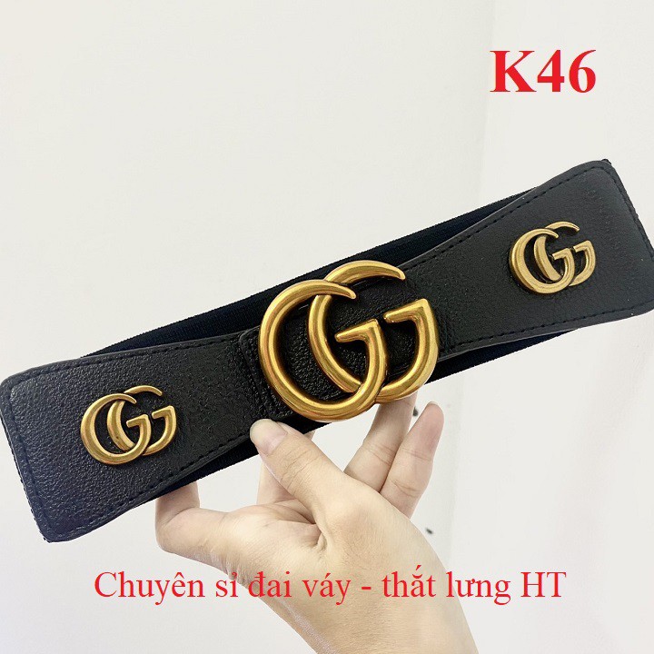 Đai váy belt G bản to 6cm K46