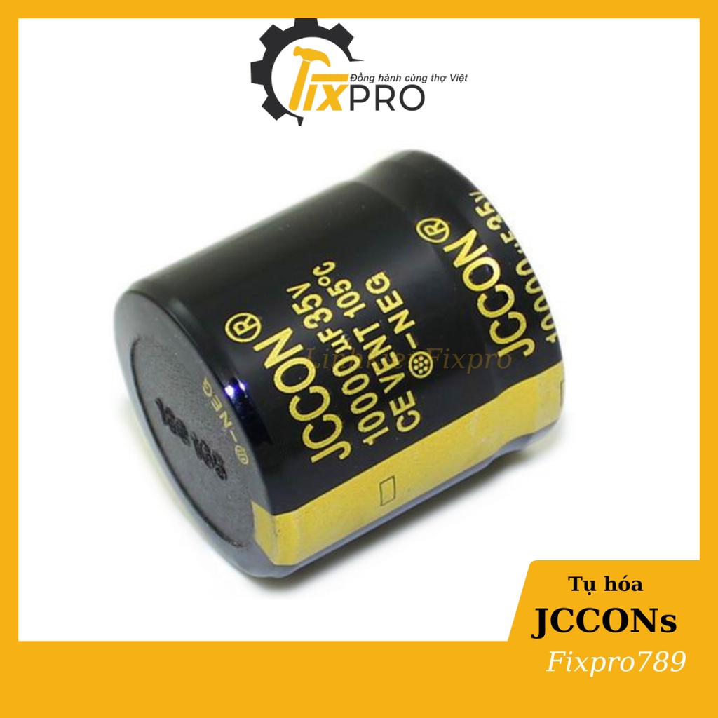 Tụ hóa 35V 10000uF 30x30mm JCCON Audio chân cứng