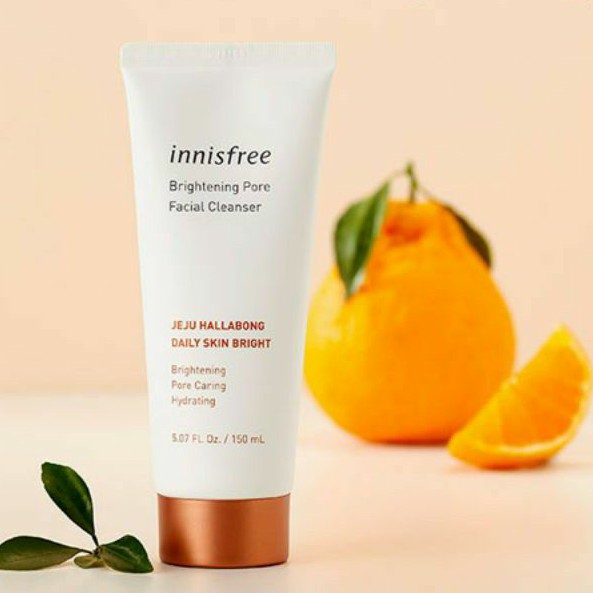 Sữa Rửa Mặt Tạo Bọt Làm Sáng Da, Chăm Sóc Lỗ Chân Lông Innisfree Brightening Pore Facial Cleanser 150ml