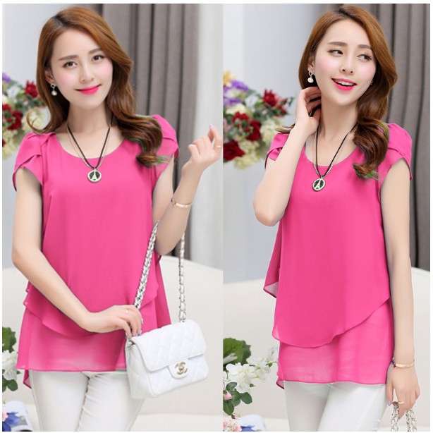 MỚI VỀ - Lên dáng cực xinh (size 45-70kg) - Áo sơ mi kiểu thanh lịch phong cách Hàn Quốc che khuyết điểm vòng 2