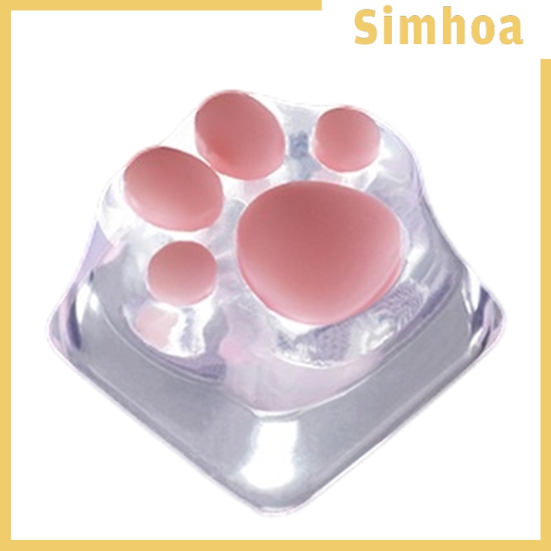 [SIMHOA] Transparent Gaming Key Caps Cat Paw Keycaps Machinery Keyboard keycaps Base