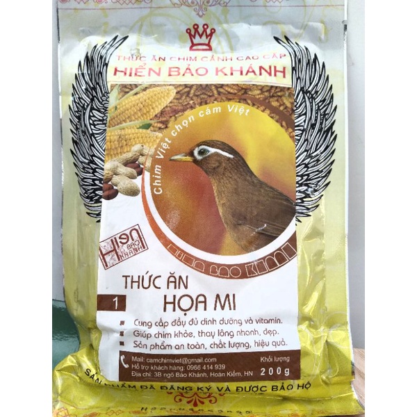 Cám họa mi Hiển Bảo Khánh số 1 (200g)