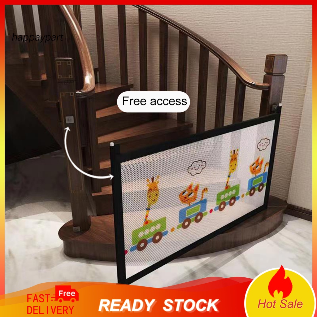 1 Set Lưới Chắn Cầu Thang / Cửa Ra Vào / Cầu Thang Họa Tiết Hoạt Hình Bảo Vệ An Toàn Cho Bé