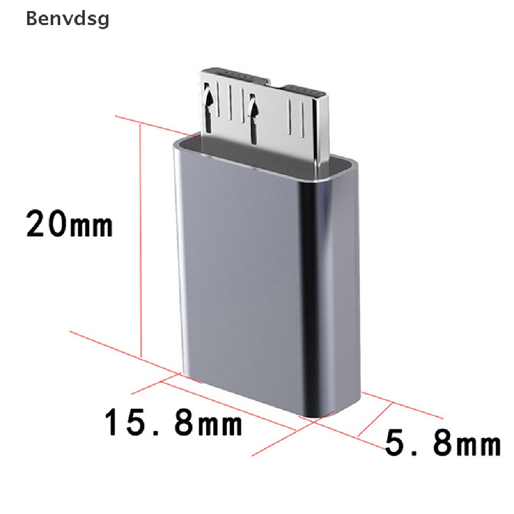Đầu Chuyển Đổi USB Type C Sang USB 3.0 MicroB Bằng Hợp Kim Nhôm Chuyên Dụng