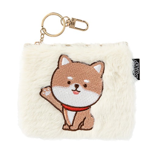 Túi Lông ARTBOX Hàn Quốc Màu Trắng Nhỏ Hình Chú Chó Shiba Angora