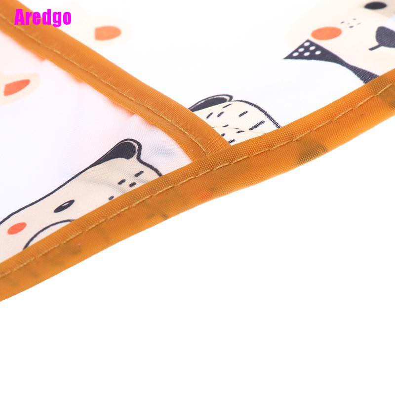 Tạp dề tay dài chống thấm nước có túi tiện dụng cho bé