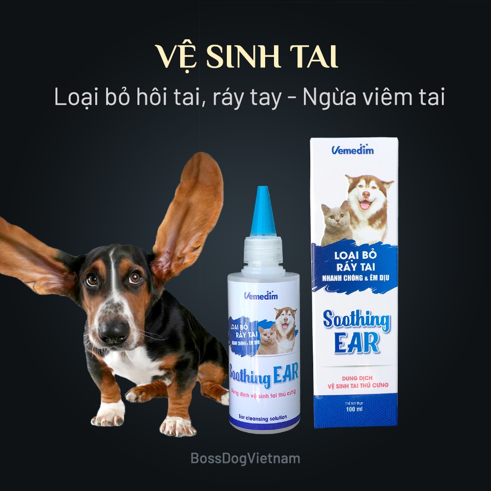 Dung dịch nhỏ vệ sinh tai chó | BossDog