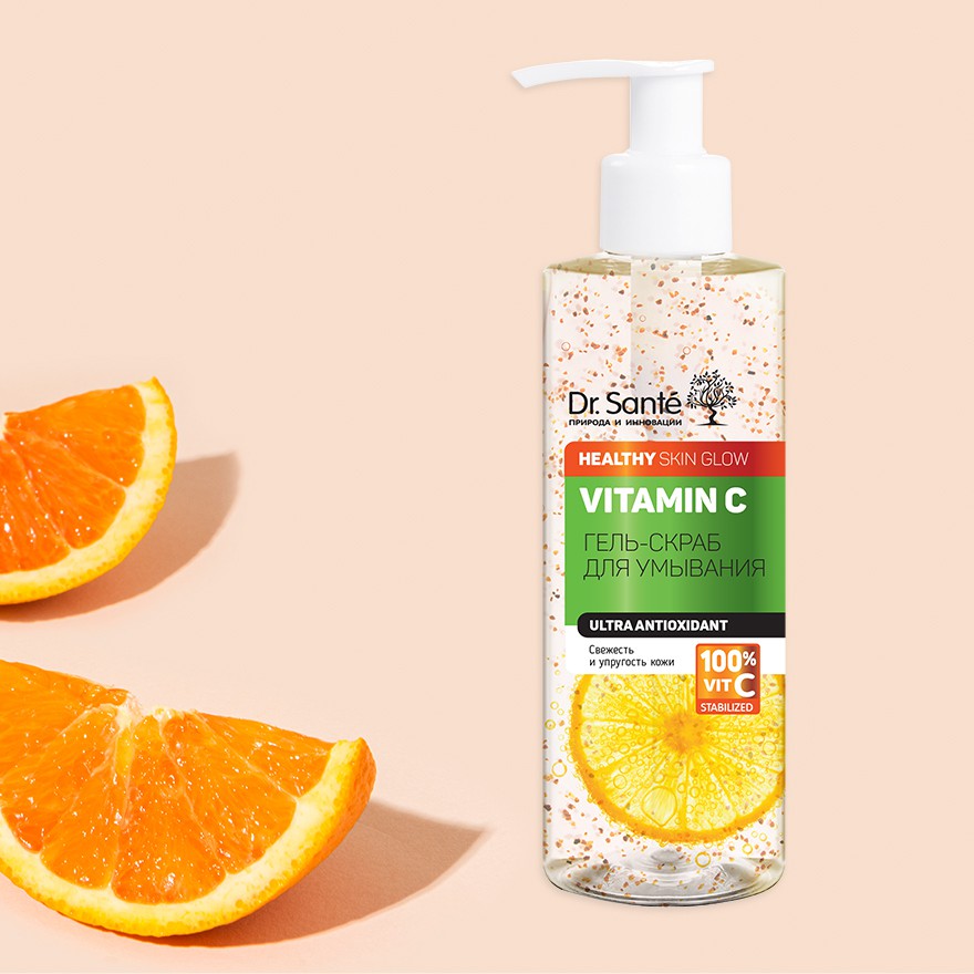 Gel rửa mặt tẩy tế bào da chết Vitamin C 200ml - BioTopcare Official