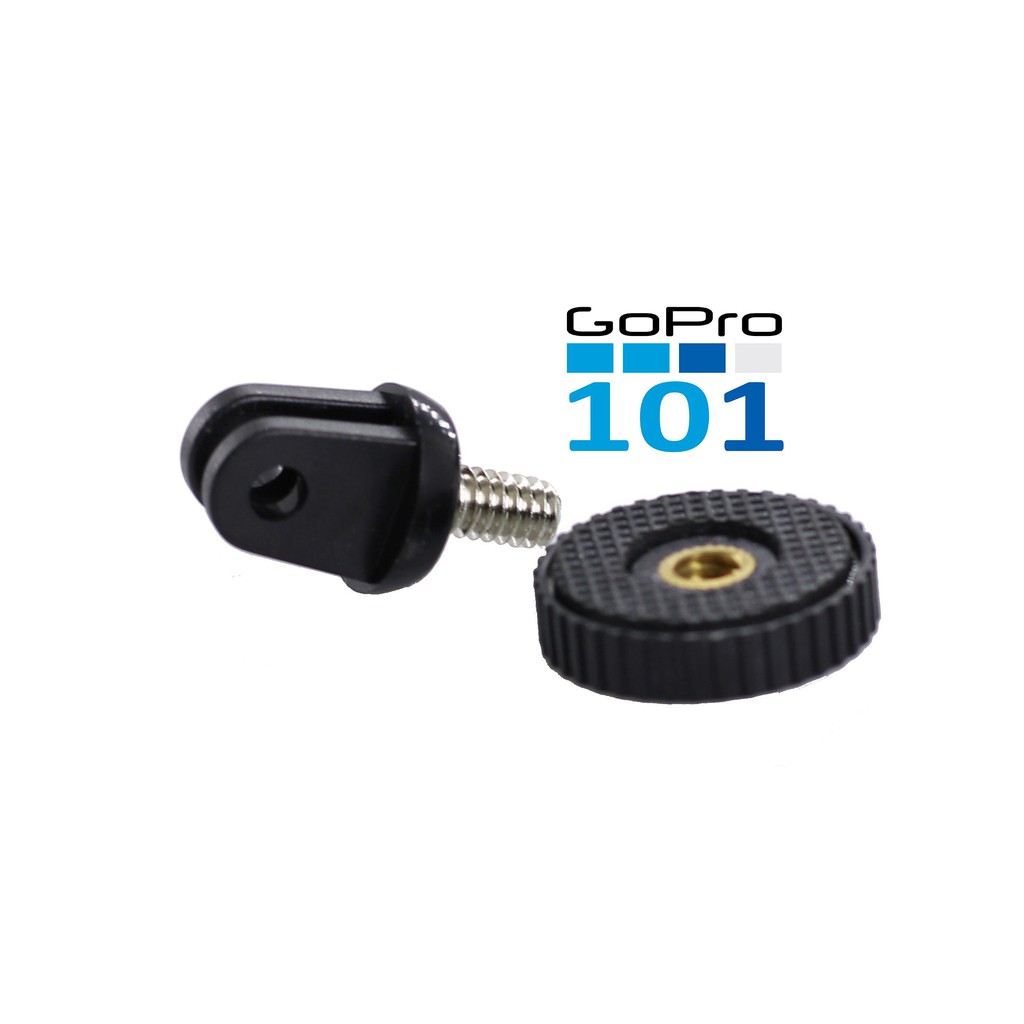 Cục chuyển chân GoPro sang vít 1/4 loại tròn - GoPro101 - Adapter 1/4 to 5mm - inoxnamkim