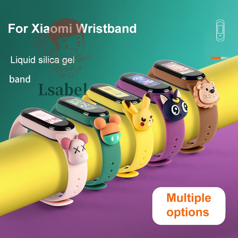 Dây Đeo Họa Tiết Hoạt Hình Cho Đồng Hồ Thông Minh Xiaomi Mi Band 5 | BigBuy360 - bigbuy360.vn