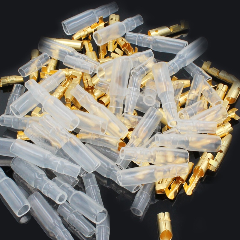 Set 120 Đầu Nối Dây Điện Kèm Vỏ Bọc Chuyên Dụng 3.5mm