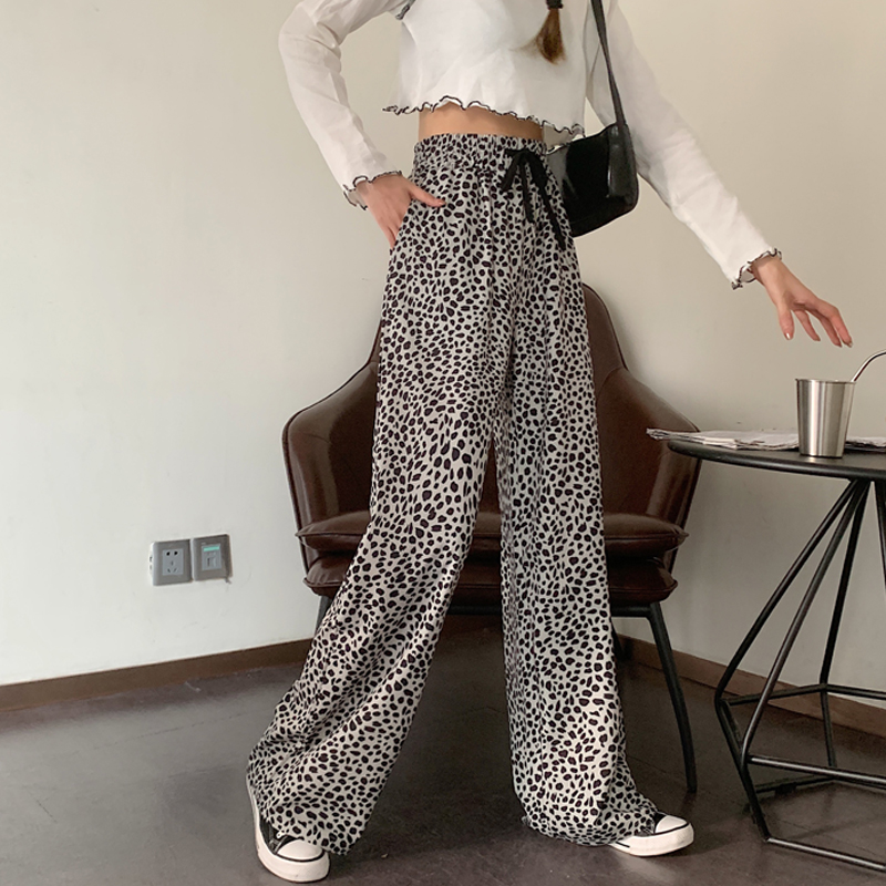 SUXI Quần dài cho nữ họa tiết chấm bi thời trang sành điệu bắt mắt