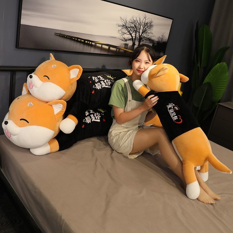 ❤Gối ôm nhồi bông hình chú chó Shiba dễ thương