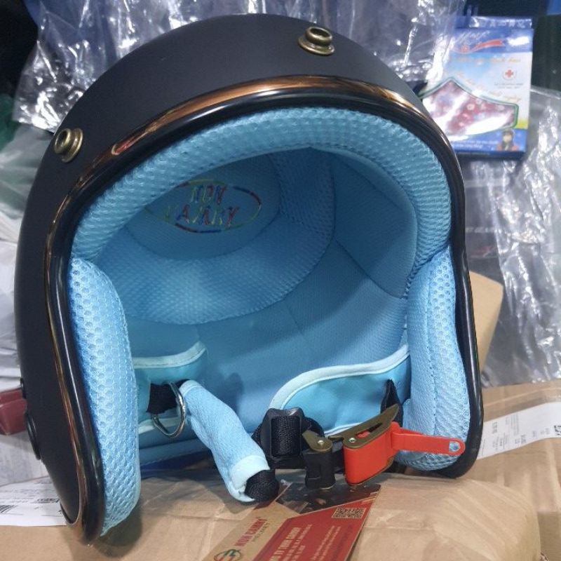 mũ bảo hiểm 3/4 cao cấp đạt chuẩn dành cho đi phượt đi mùa đông an toàn chất lượng