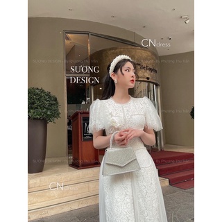 áo dài cách tân ren đính ngọc