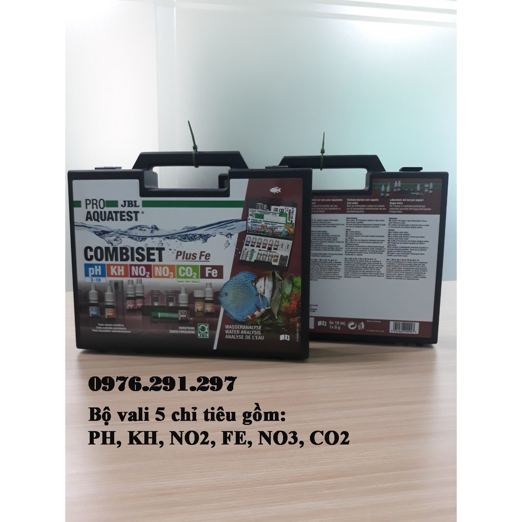 Bộ Vali Test Combiset Plus FE 6 chỉ tiêu kiểm tra chất lượng nước JBL_ĐỨC