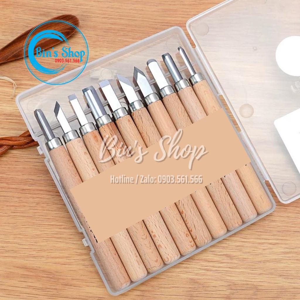 Bộ Dao Chạm Trổ Điêu Khắc Gỗ, Làm Mô Hình, Tỉa Hoa Quả, Khắc Dưa Hấu - Bin’s Shop Handmade