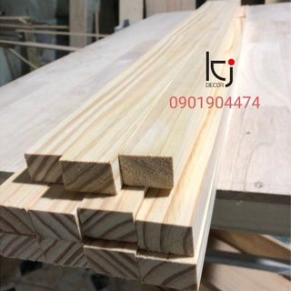 [KID041] - thanh gỗ thông dài 150x4x3cm láng mịn 4 mặt