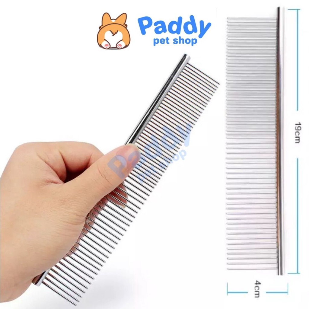 Lược Inox Chống Gỉ Chải Lông Chó Mèo