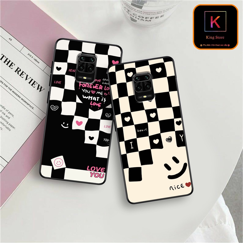 Ốp lưng Xiaomi Redmi Note 9 - Xiaomi Redmi Note 9s - Xiaomi Redmi Note 9 Pro - Ốp in hình họa tiết caro