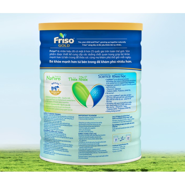 [Mẫu mới] Sữa Friso Gold số 4 lon thiếc 1,4KG