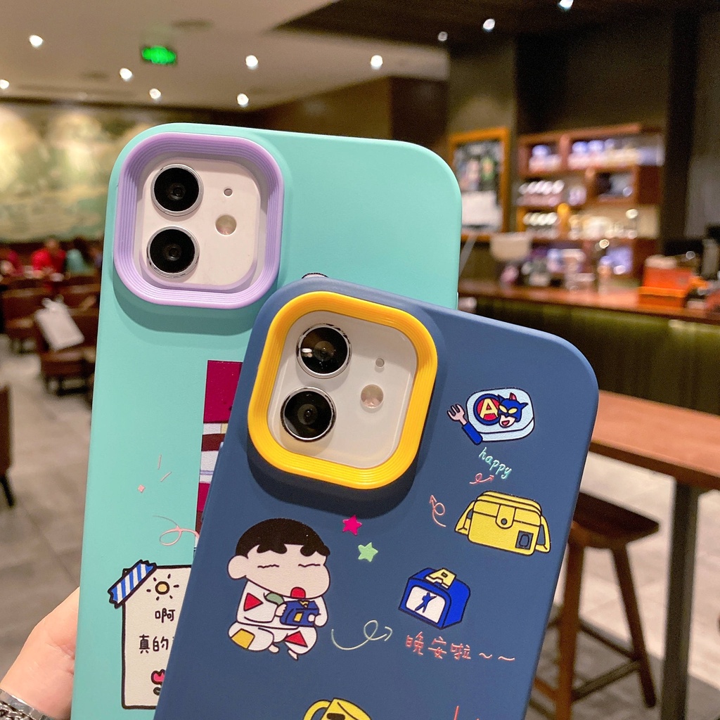 Cartoon 3-in-1 phone case crayon Xiaoxin for iPhone13Pro case iPhone12Pro phone case 7p Apple phone case iPhone11 phone case 13Promax 12Promax iPhone 12 phone case