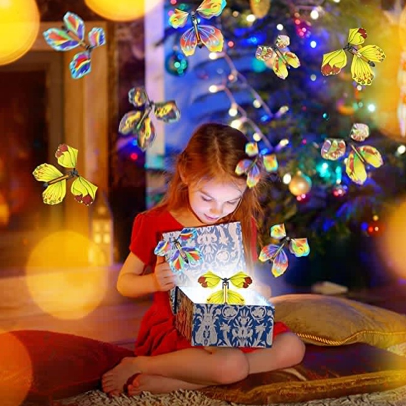 Bộ 10 Bươm Bướm Đồ Chơi Màu Sắc Ngẫu Nhiên