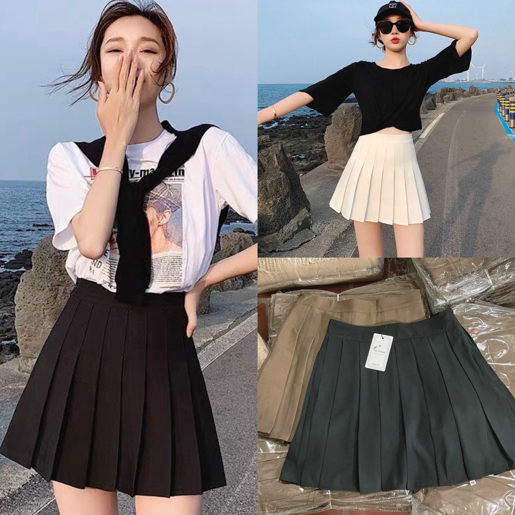 Chân váy tennis xếp ly dáng chữ A ngắn PHULA kiểu xòe nhẹ nhàng style Hàn Quốc Ulzzang cho nữ | BigBuy360 - bigbuy360.vn