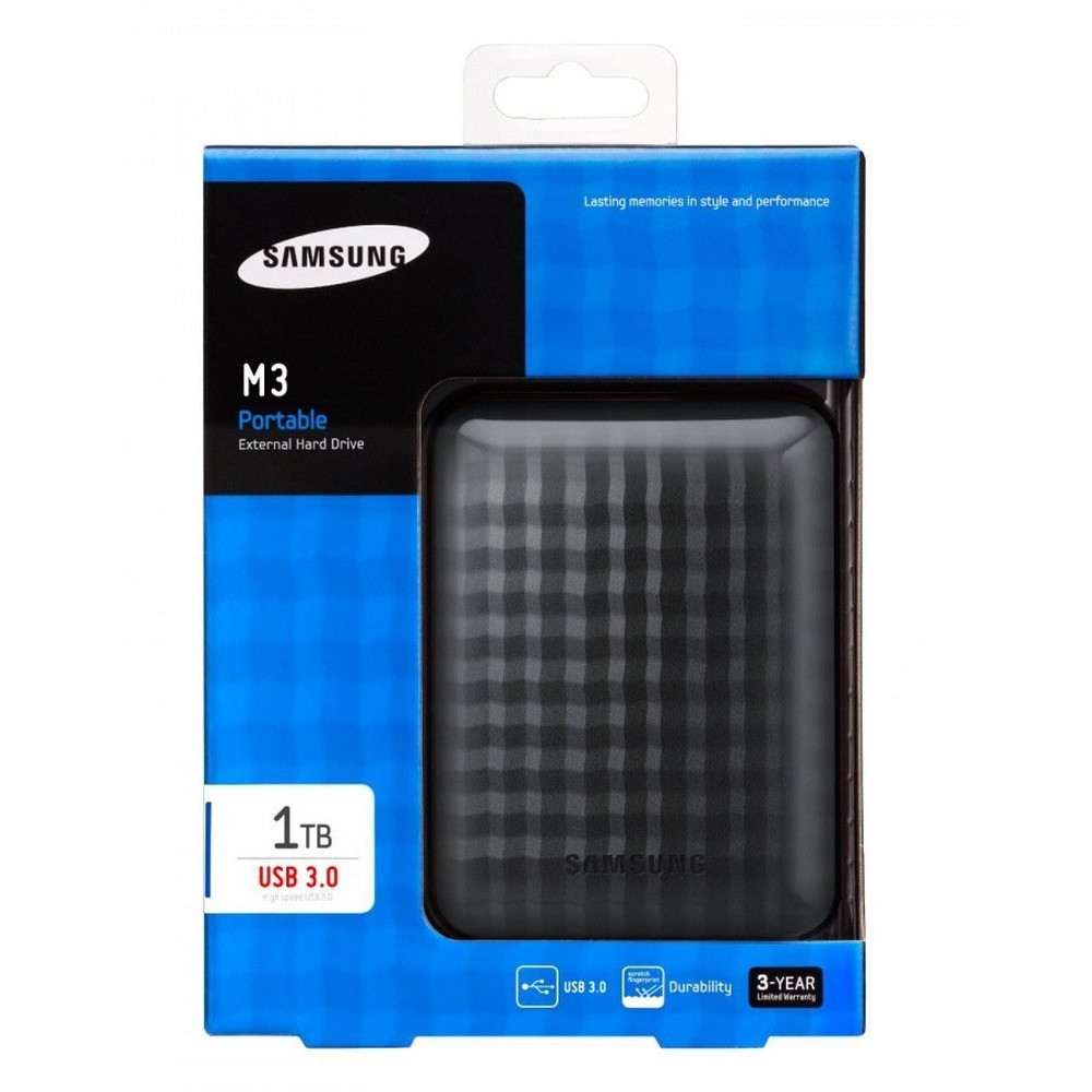 Ổ cứng  Samsung M3 Portable 1TB USB 3.0 - tặng kèm bộ đôi đầu chuyển OTG MICRO USB-TYPE Bảo hành 24 tháng