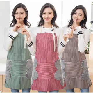 Tạp dề vải kẻ