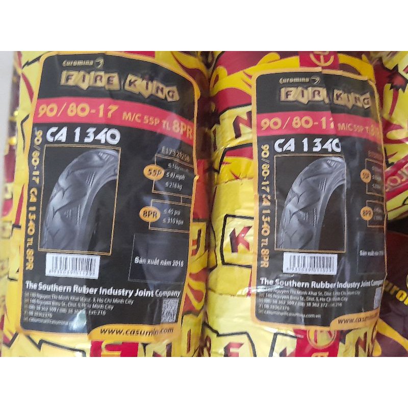 Vỏ Xe 90/80-17 TL Không Săm ruột cho Exciter 150 Winner 150