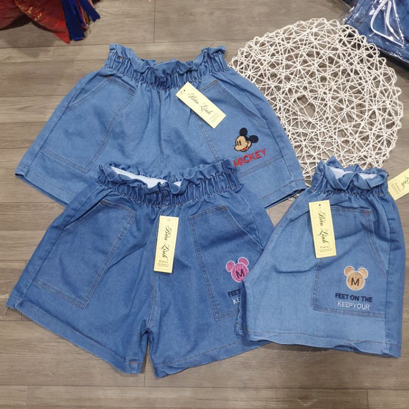 Quần short jeans, phom 50kg-65kg