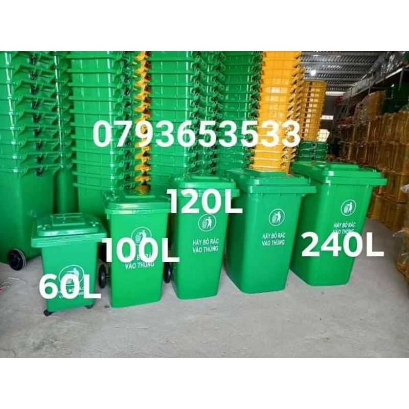 THÙNG RÁC CÔNG CỘNG-THÙNG RÁC GIA ĐÌNH 25L ,60L ,100L ,120L ,240L ,660 L