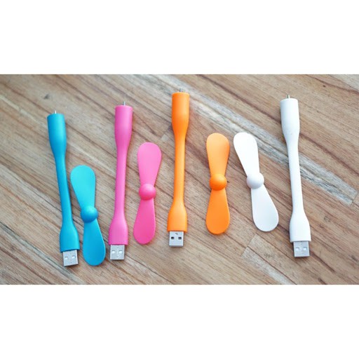 Quạt USB 2 Cánh Mini Cầm Tay Siêu Mát, Đèn Led USB