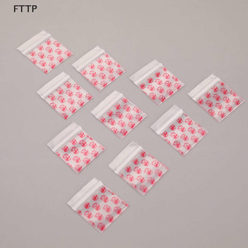 Set 100 túi zip nhựa mini đựng thuốc tiện dụng
