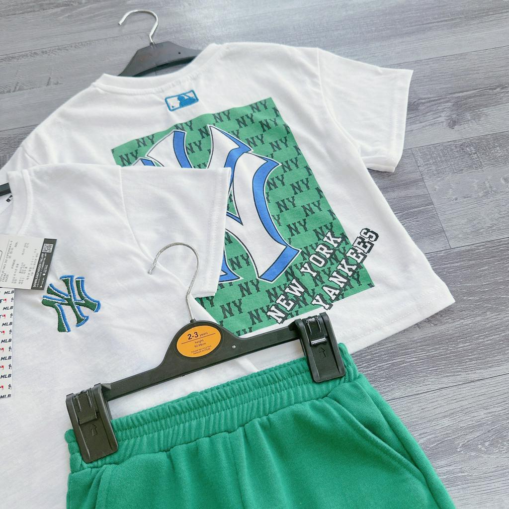 Bộ quần áo bé trai 9-25kg Chanh Bé bộ cộc tay bé trai họa tiết NY siêu ngầu chất xịn thoáng mát BQA288