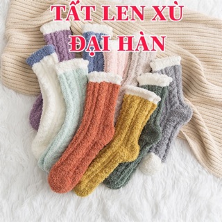 [MÀU TRƠN]TẤT/VỚ LEN XÙ NGƯỜI LỚN CỰC DÀY DẶN VÀ ẤM