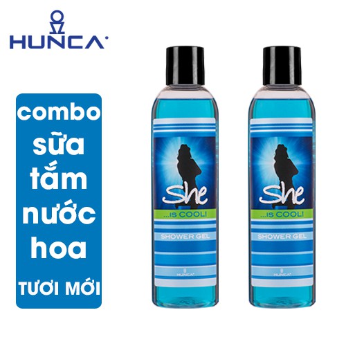 Sữa Tắm Nước Hoa Hương Thơm Tươi Mới, Mềm Mịn Hunca 700ml