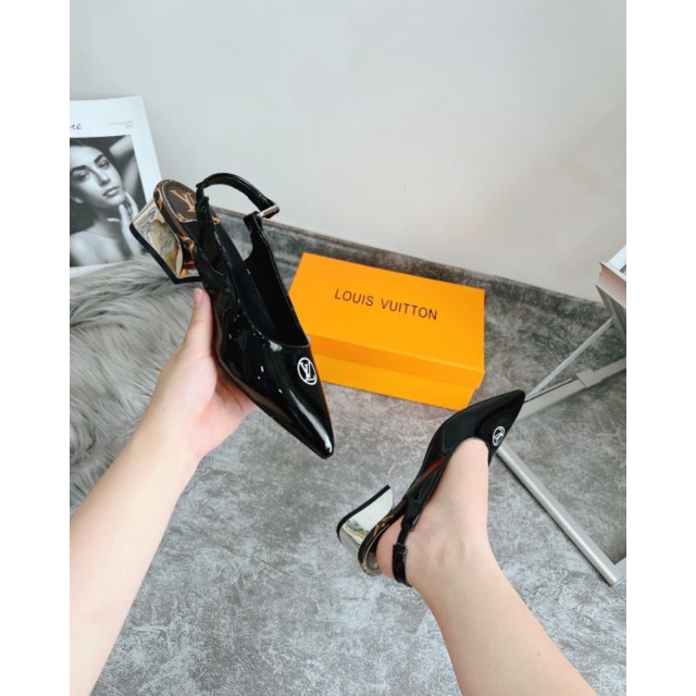 Giày Sandal Đế 5p Mũi Nhọn Da Mềm Êmm Fullbox Bill Túi Cao Cấp