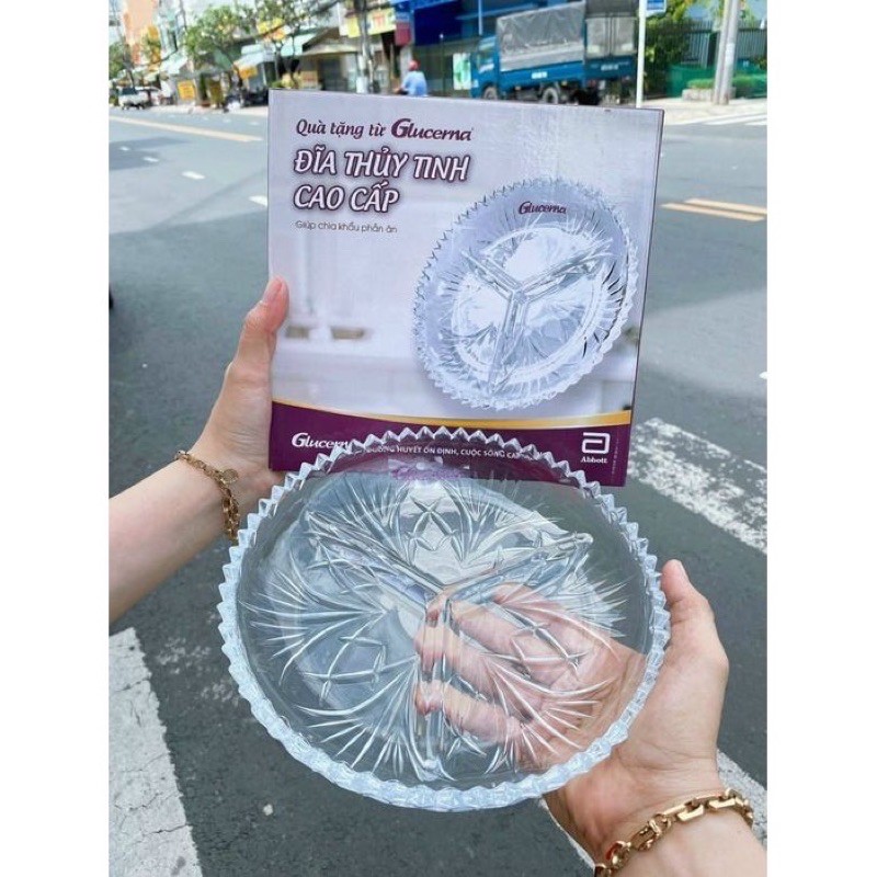 Đĩa thuỷ tinh chia ngăn Glucena | BigBuy360 - bigbuy360.vn
