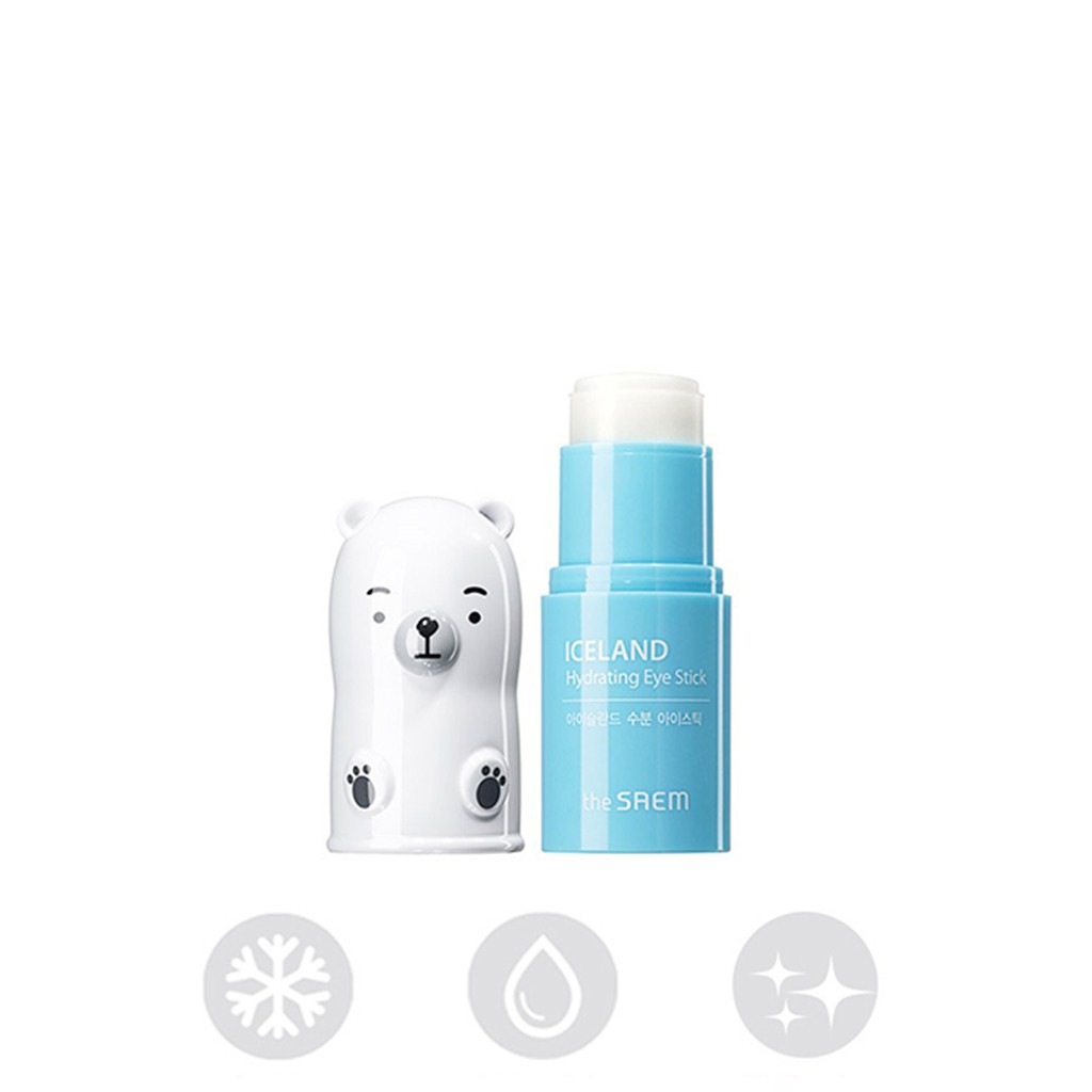 [ HÀNG CHÍNH HÃNG] Thanh Lăn Dưỡng Mắt Giảm Nhăn Ngăn Ngừa Thâm Quầng Mắt  The Saem  Iceland Hydrating Eye Stick 7g | BigBuy360 - bigbuy360.vn