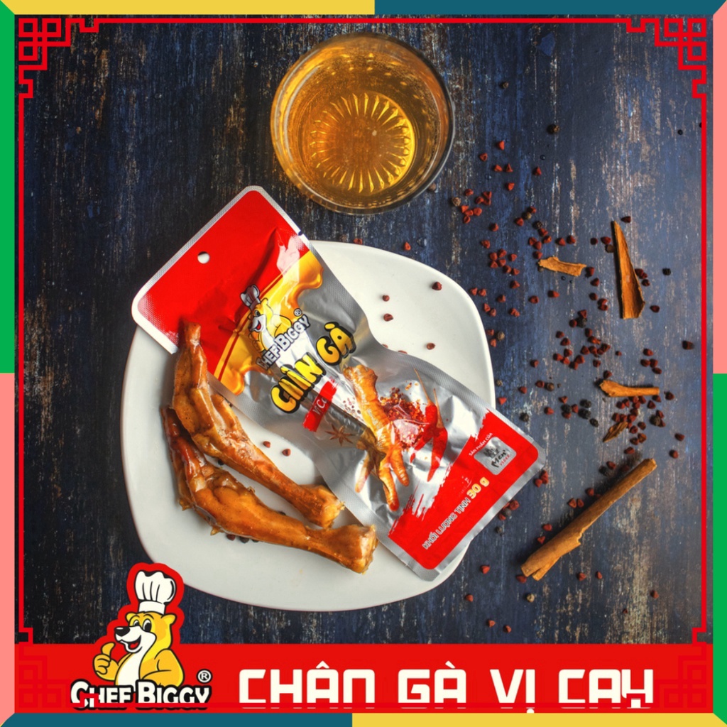 1 Bịch Chân Gà CHEF BIGGY Vị Cay, Vị Mật Ong, Mix Vị