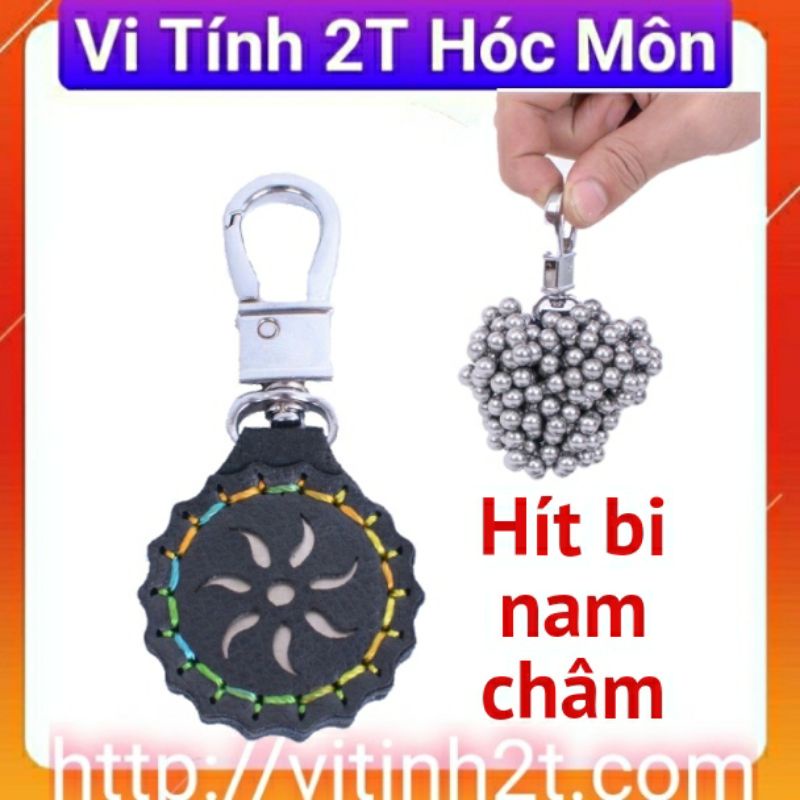 Móc khoá nam châm hít bi 💘HIT BI NAM CHÂM💘 SIÊU MẠNH, HIT 400GR BI