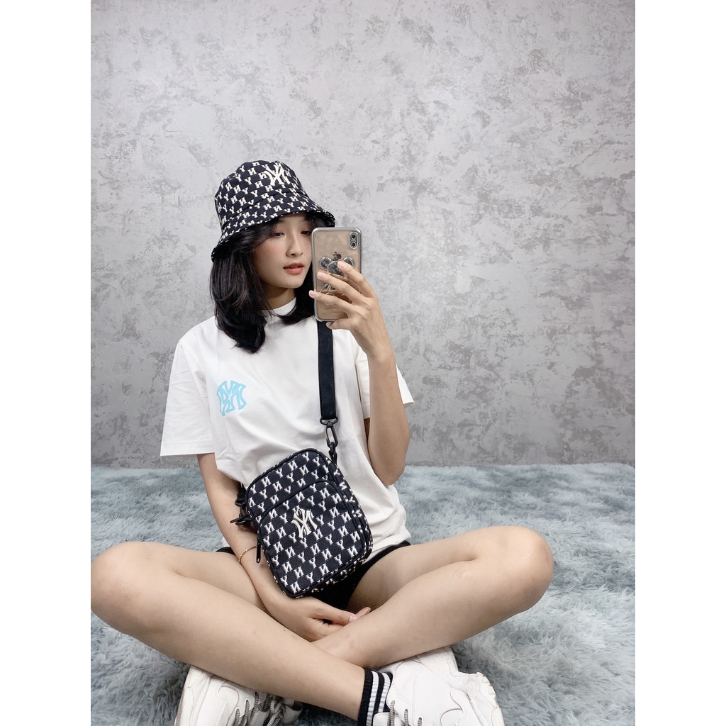 Túi đeo chéo minibag NY MLB Monogram Rainbow XUẤT DƯ FULL TEM TAG