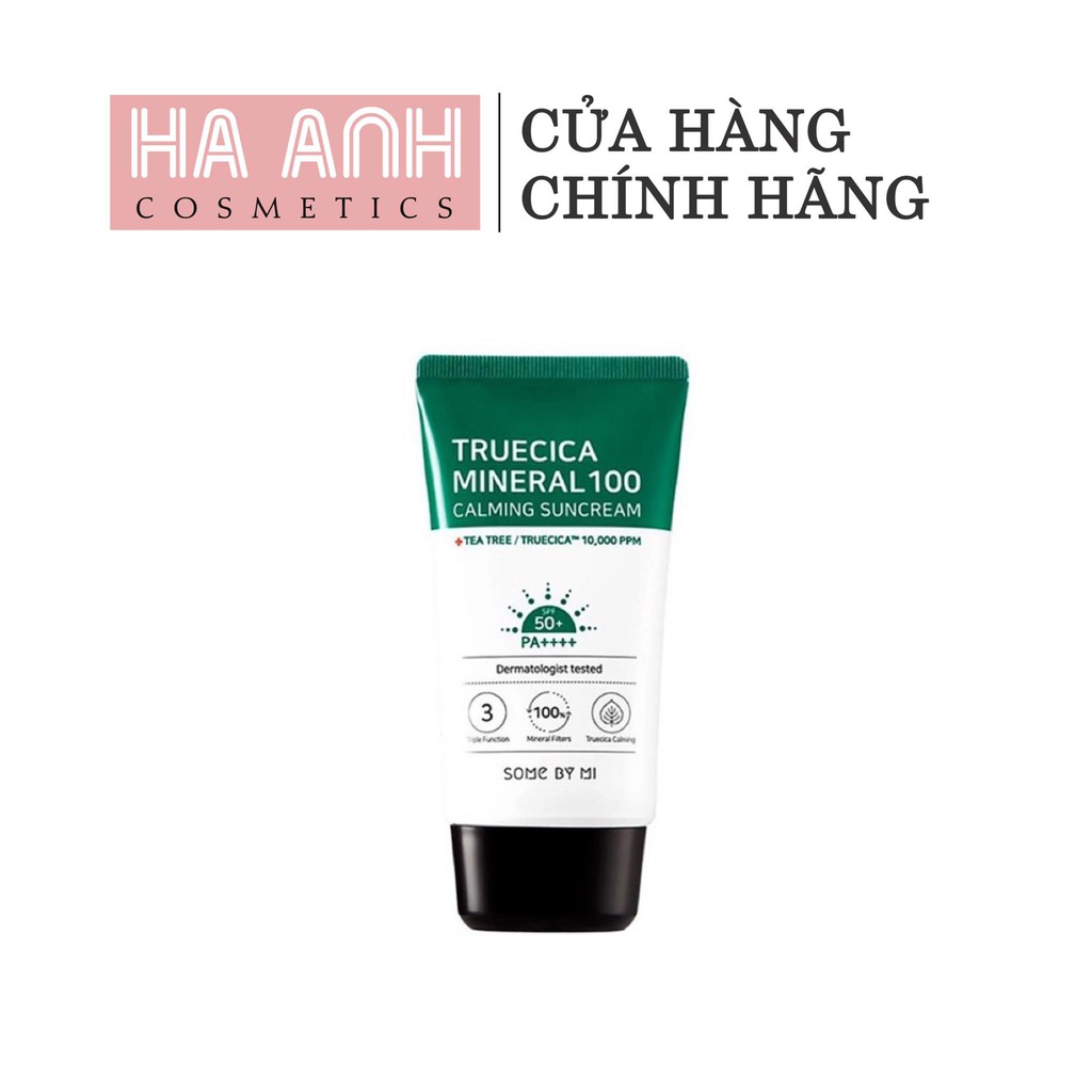 Kem Chống Nắng Dành Cho Da Dầu Mụn, Nhạy Cảm Some By Mi Trucica Mineral Calming Tone Up Suncream SPF50