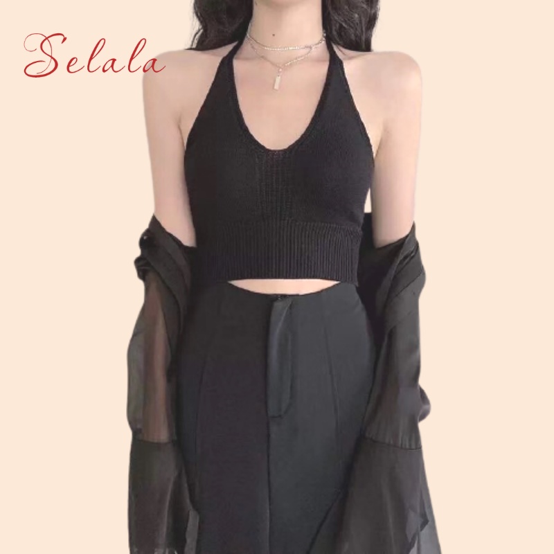 Áo Yếm Nữ Selala Croptop Co Giãn Thoáng Mát Cực Sành Điệu BS05