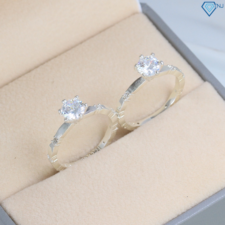 Nhẫn đôi bạn thân nữ khắc tên theo yêu cầu ND0475 - Trang Sức TNJ